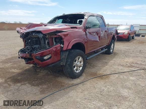 2019 Ram 2500 Laramie with VIN 3C6UR5FL1KG615300, listed as a IAAI auction lot 41820765 with 103,645 mi miles. Bid and sale history available at carsss.com. Image 2.