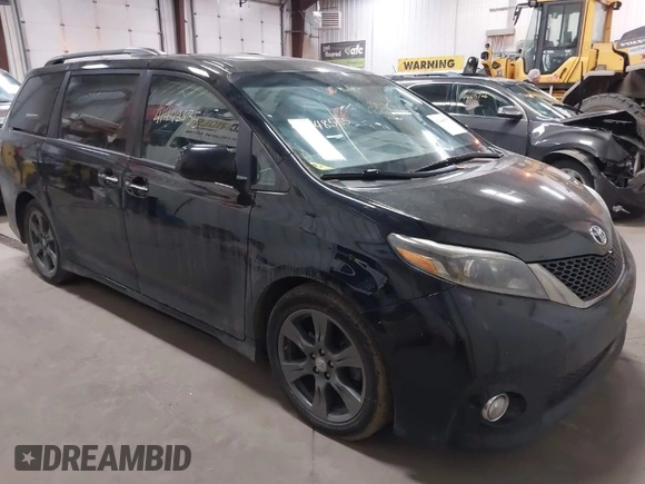 2017 Toyota Sienna SE with VIN 5TDXZ3DC5HS897285, listed as a IAAI auction lot 41448535 with 125,546 mi miles. Bid and sale history available at carsss.com. Image 1.