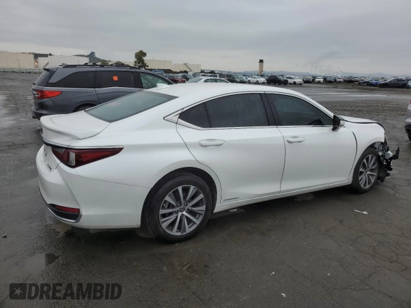 2021 Lexus ES with VIN 58ACA1C11MU012343, listed as a Copart auction lot 43613565 with 41,160 mi miles and Salvage Title. Bid and sale history available at carsss.com. Image 3.