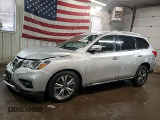 2019 Nissan Pathfinder SV with VIN 5N1DR2MM7KC619238, listed as a Copart auction lot 46603615 with 112,243 mi miles and Salvage Title. Bid and sale history available at carsss.com. Image 1.