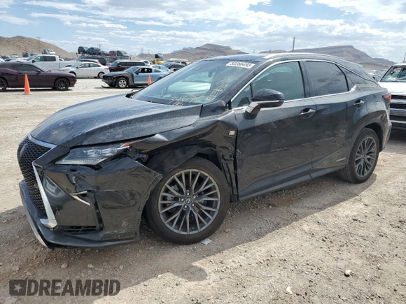 2017 Lexus RX with VIN 2T2BGMCA8HC017268, listed as a Copart auction lot 53266493 with 63,539 mi miles and Salvage Title. Bid and sale history available at carsss.com. Image 1.