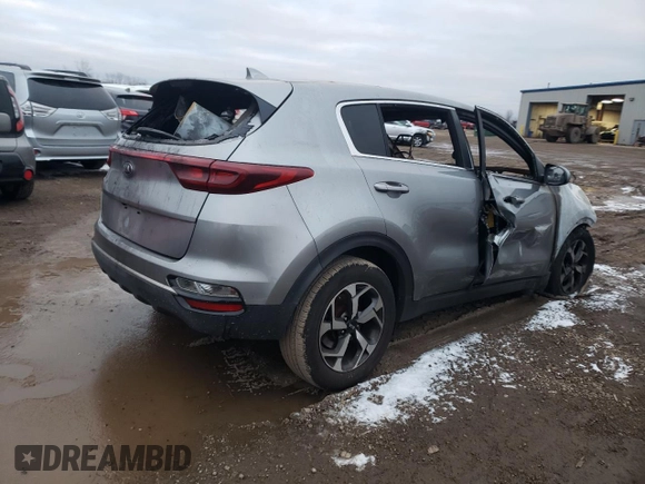 2020 Kia Sportage LX with VIN KNDPM3AC3L7737816, listed as a Copart auction lot 85475134 with Not Provided miles and Non Repairable. Bid and sale history available at DreamBid. Image 3.