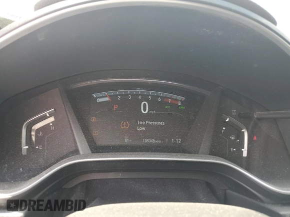 2017 Honda CR-V EX with VIN 7FARW1H57HE015298, listed as a Copart auction lot 52904965 with 105,348 mi miles and Non Repairable. Bid and sale history available at carsss.com. Image 9.