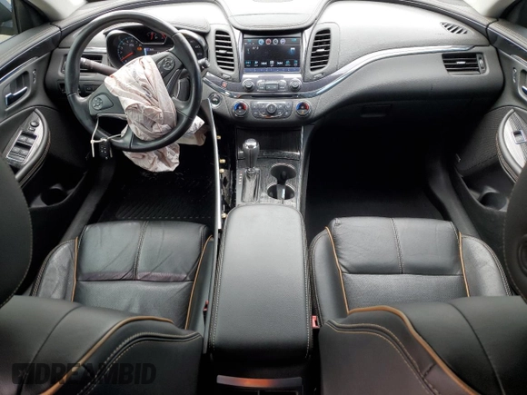 2018 Chevrolet Impala Premier with VIN 2G1125S37J9145698, listed as a Copart auction lot 52649785 with 104,372 mi miles and Salvage Title. Bid and sale history available at DreamBid. Image 8.