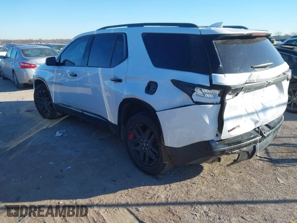 2019 Chevrolet Traverse Premier with VIN 1GNERKKW0KJ106042, listed as a IAAI auction lot 41420921 with 108,947 mi miles. Bid and sale history available at carsss.com. Image 3.