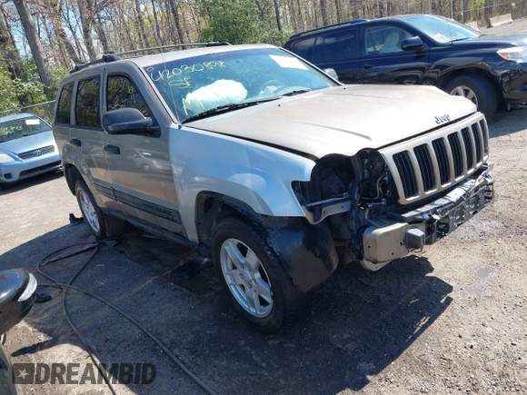 2005 Jeep Grand Cherokee Laredo with VIN 1J4GS48K85C600514, listed as a IAAI auction lot 42038098 with 274,938 mi miles and . Bid and sale history available at DreamBid. Image 1.