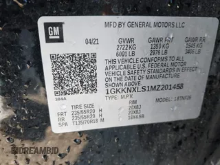 2021 GMC Acadia Denali z VIN 1GKKNXLS1MZ201458, wystawiony jako IAAI lot #41133634 z przebiegiem 46 568 mil mil oraz . Historia ofert i sprzedaży dostępna na DreamBid. Obrazek 9.