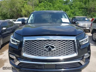 2018 Infiniti QX80 with VIN JN8AZ2NF4J9660983, listed as a IAAI auction lot 42063055 with 24,347 mi miles. Bid and sale history available at carsss.com. Image 12.