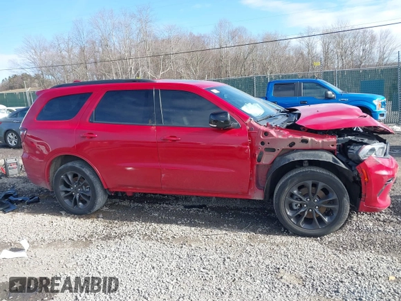 2021 Dodge Durango GT Plus with VIN 1C4RDJDG4MC751003, listed as a IAAI auction lot 41708008 with 26,097 mi miles and . Bid and sale history available at DreamBid. Image 14.
