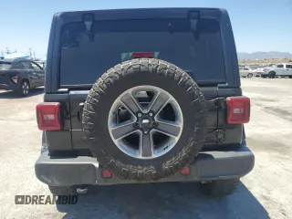 2020 Jeep Wrangler Unlimited Sahara with VIN 1C4HJXEN9LW247869, listed as a Copart auction lot 62697245 with 100,982 mi miles and Salvage title. Bid and sale history available at DreamBid. Image 6.