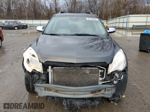 2013 Chevrolet Equinox LTZ with VIN 2GNFLGE31D6219552, listed as a Copart auction lot 85736864 with Not Provided miles and Salvage Title. Bid and sale history available at carsss.com. Image 5.