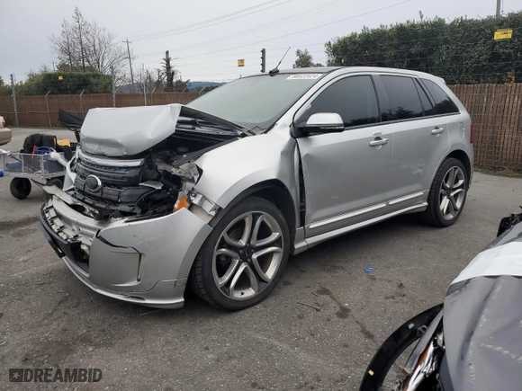2014 Ford Edge Sport with VIN 2FMDK3AK6EBA18744, listed as a Copart auction lot 86622524 with 126,670 mi miles and Salvage Title. Bid and sale history available at carsss.com. Image 1.