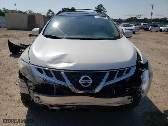 2013 Nissan Murano SV with VIN JN8AZ1MU4DW205826, listed as a Copart auction lot 75486844 with 79,710 mi miles and Salvage Title. Bid and sale history available at carsss.com. Image 5.