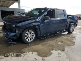 2022 Chevrolet Silverado 1500 Custom with VIN 1GCPWBEK0NZ234645, listed as a Copart auction lot 87376734 with 44,332 mi miles and Non Repairable. Bid and sale history available at DreamBid. Image 1.