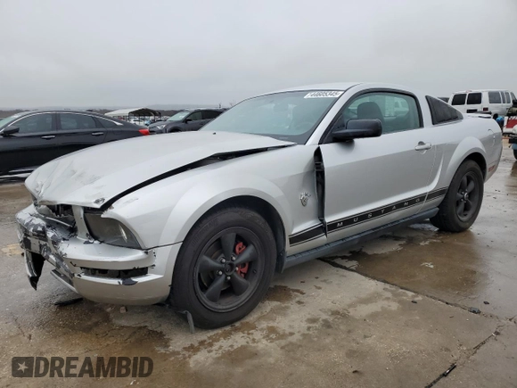 2009 Ford Mustang with VIN 1ZVHT80N095119152, listed as a Copart auction lot 44605345 with 108,828 mi miles and Salvage Title. Bid and sale history available at carsss.com. Image 1.