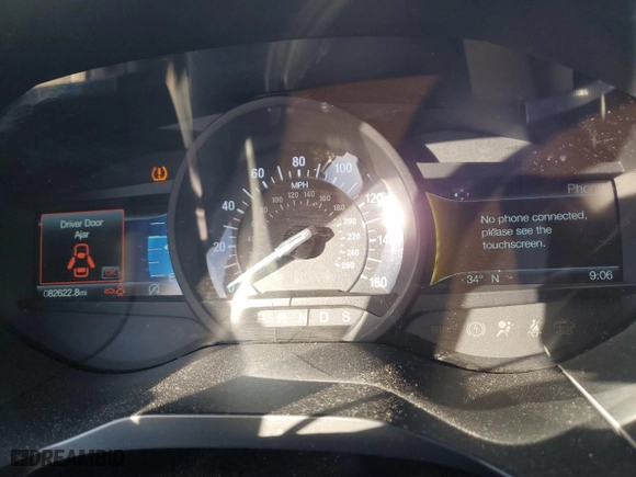 2019 Ford Edge Titanium with VIN 2FMPK3K90KBC37509, listed as a Copart auction lot 45287885 with 82,622 mi miles and Salvage Title. Bid and sale history available at carsss.com. Image 9.
