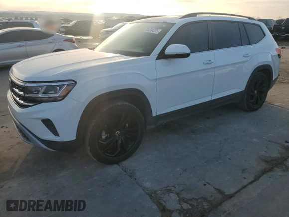 2023 Volkswagen Atlas SE with VIN 1V2JP2CA7PC524835, listed as a Copart auction lot 44734285 with 23,947 mi miles and Salvage title. Bid and sale history available at DreamBid. Image 1.