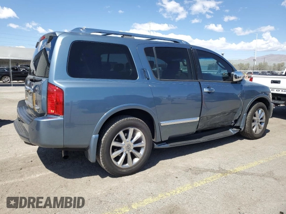 2008 Infiniti QX56 z VIN 5N3AA08D18N900593, wystawiony jako Copart lot #52088985 z przebiegiem 171 572 mil mil oraz Szkoda całkowita • Salvage title. Historia ofert i sprzedaży dostępna na DreamBid. Obrazek 3.