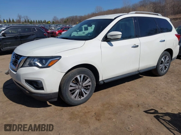 2017 Nissan Pathfinder SV with VIN 5N1DR2MM8HC667792, listed as a IAAI auction lot 41776454 with 185,467 mi miles. Bid and sale history available at carsss.com. Image 17.