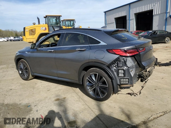 2023 Infiniti QX55 Essential with VIN 3PCAJ5KR9PF102225, listed as a Copart auction lot 53960505 with 40,156 mi miles and Salvage title. Bid and sale history available at DreamBid. Image 2.