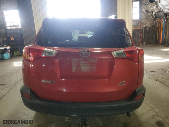2015 Toyota RAV4 LE with VIN JTMBFREV4FJ042576, listed as a Copart auction lot 52224385 with 0 mi miles and Salvage Title. Bid and sale history available at carsss.com. Image 6.