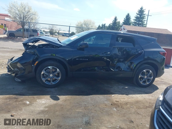 2023 Chevrolet Blazer LT with VIN 3GNKBCR49PS100263, listed as a IAAI auction lot 42117470 with 33,747 mi miles and . Bid and sale history available at DreamBid. Image 15.