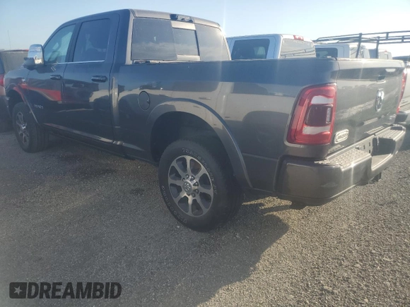 2023 Ram 2500 Longhorn with VIN 3C6UR5GL0PG509393, listed as a Copart auction lot 73877134 with 0 mi miles and Salvage Title. Bid and sale history available at carsss.com. Image 2.