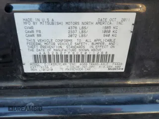 2012 Mitsubishi Galant FE with VIN 4A32B2FF9CE011268, listed as a Copart auction lot 84997814 with 128,205 mi miles and Salvage Title. Bid and sale history available at DreamBid. Image 12.