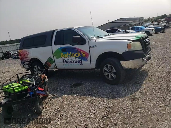2008 Ford F-150 XL with VIN 1FTRF12298KC46605, listed as a Copart auction lot 58701355 with 200,777 mi miles and Salvage title. Bid and sale history available at DreamBid. Image 11.