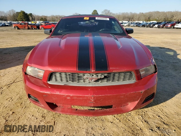 2011 Ford Mustang V6 with VIN 1ZVBP8EM8B5154117, listed as a Copart auction lot 45344255 with 137,343 mi miles and Salvage title. Bid and sale history available at DreamBid. Image 5.
