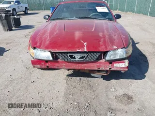 2001 Ford Mustang Deluxe with VIN 1FAFP44491F242798, listed as a IAAI auction lot 41779856 with 166,017 mi miles. Bid and sale history available at carsss.com. Image 6.