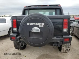 2008 Hummer H2 SUT with VIN 5GRGN22858H105935, listed as a Copart auction lot 75078544 with 0 mi miles and Salvage Title. Bid and sale history available at carsss.com. Image 6.