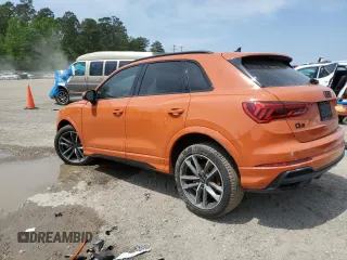 2022 Audi Q3 S line Premium Plus with VIN WA1EECF36N1069443, listed as a Copart auction lot 52742355 with 46,898 mi miles and Salvage title. Bid and sale history available at DreamBid. Image 2.