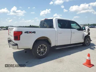 2020 Ford F-150 XL with VIN 1FTEW1E57LKF51467, listed as a Copart auction lot 61956535 with 61,495 mi miles and Salvage title. Bid and sale history available at DreamBid. Image 3.