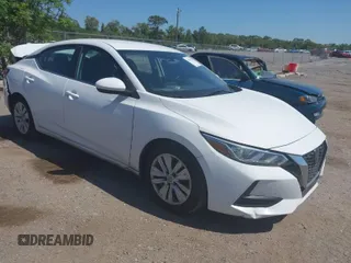 2020 Nissan Sentra S with VIN 3N1AB8BVXLY207174, listed as a IAAI auction lot 42058963 with 133,458 mi miles. Bid and sale history available at carsss.com. Image 1.