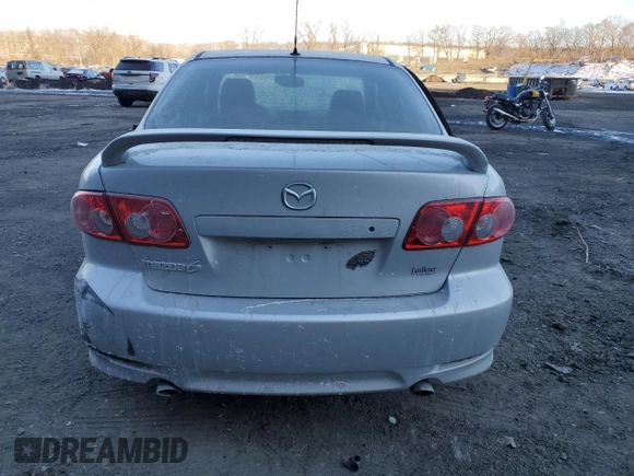 2005 Mazda 6 Sport S with VIN 1YVHP80D355M54800, listed as a Copart auction lot 42609585 with Not Provided miles and Salvage Title. Bid and sale history available at DreamBid. Image 6.