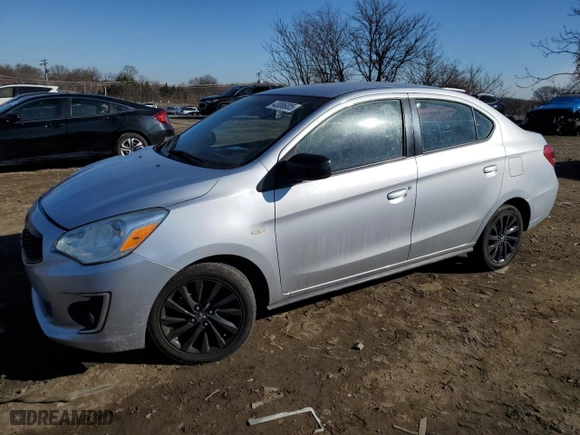 2020 Mitsubishi Mirage G4 SE with VIN ML32F4FJ4LHF07297, listed as a Copart auction lot 43086005 with 62,846 mi miles and Salvage Title. Bid and sale history available at carsss.com. Image 1.