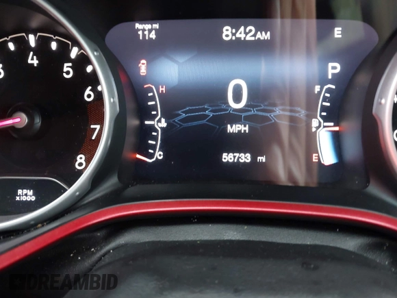 2019 Jeep Compass Trailhawk with VIN 3C4NJDDB7KT727762, listed as a IAAI auction lot 42299260 with 56,733 mi miles and . Bid and sale history available at DreamBid. Image 15.