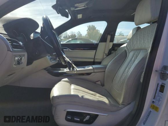 2016 BMW 7 Series 750i with VIN WBA7F0C55GGM20839, listed as a Copart auction lot 46189945 with 75,886 mi miles and Salvage Title. Bid and sale history available at carsss.com. Image 7.