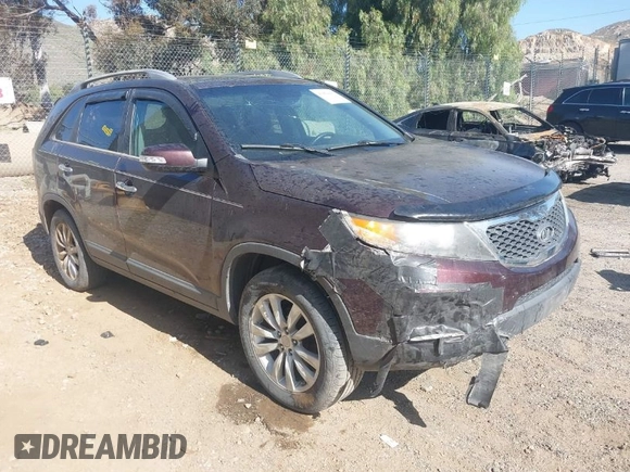 2011 Kia Sorento EX with VIN 5XYKU4A20BG001554, listed as a IAAI auction lot 41954009 with 119,323 mi miles. Bid and sale history available at carsss.com. Image 1.
