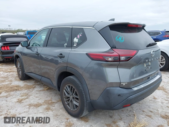 2021 Nissan Rogue S with VIN 5N1AT3AA7MC719752, listed as a IAAI auction lot 40639218 with 28,140 mi miles and . Bid and sale history available at DreamBid. Image 3.
