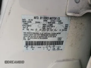 2007 Lincoln MKX z VIN 2LMDU68C27BJ22858, wystawiony jako Copart lot #54777825 z przebiegiem 147 548 mil mil oraz Szkoda całkowita • Salvage title. Historia ofert i sprzedaży dostępna na DreamBid. Obrazek 13.