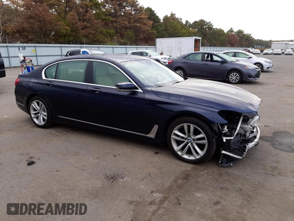 2016 BMW 7 Series 750i xDrive with VIN WBA7F2C5XGG419116, listed as a Copart auction lot 74141363 with 22,218 mi miles. Bid and sale history available at carsss.com. Image 4.