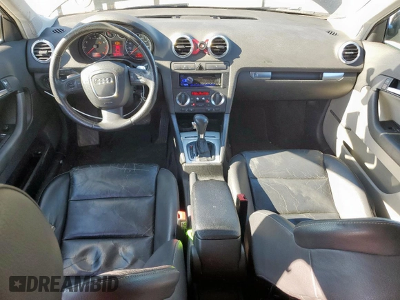 2007 Audi A3 with VIN WAUHF78P07A224785, listed as a Copart auction lot 56322665 with 125,043 mi miles and Salvage title. Bid and sale history available at DreamBid. Image 8.