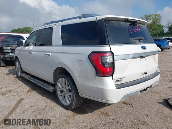 2019 Ford Expedition Max Platinum with VIN 1FMJK1MT9KEA54634, listed as a IAAI auction lot 42307984 with Not provided miles and . Bid and sale history available at DreamBid. Image 3.