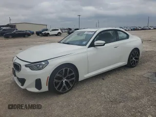 2023 BMW 2 Series 230i xDrive with VIN 3MW33CM02P8D75417, listed as a Copart auction lot 43935135 with 0 mi miles and Salvage Title. Bid and sale history available at carsss.com. Image 1.