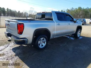 2019 GMC Sierra 1500 SLT with VIN 3GTU9DEDXKG273682, listed as a IAAI auction lot 41131281 with 1 mi miles. Bid and sale history available at carsss.com. Image 4.