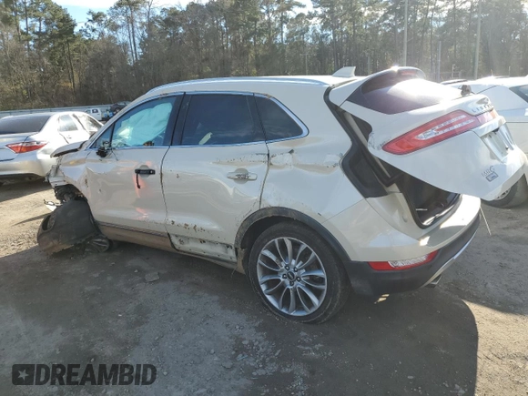 2018 Lincoln MKC Reserve with VIN 5LMCJ3C96JUL00344, listed as a Copart auction lot 88991995 with Not provided miles and Salvage title. Bid and sale history available at DreamBid. Image 2.