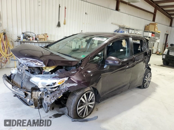 2015 Honda Fit EX-L with VIN 3HGGK5H8XFM752134, listed as a Copart auction lot 51317285 with 89,086 mi miles and Salvage Title. Bid and sale history available at carsss.com. Image 1.