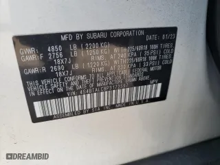 2023 Subaru Outback Onyx Edition with VIN 4S4BTALC8P3172597, listed as a Copart auction lot 41871895 with 46,411 mi miles and Salvage Title. Bid and sale history available at carsss.com. Image 14.